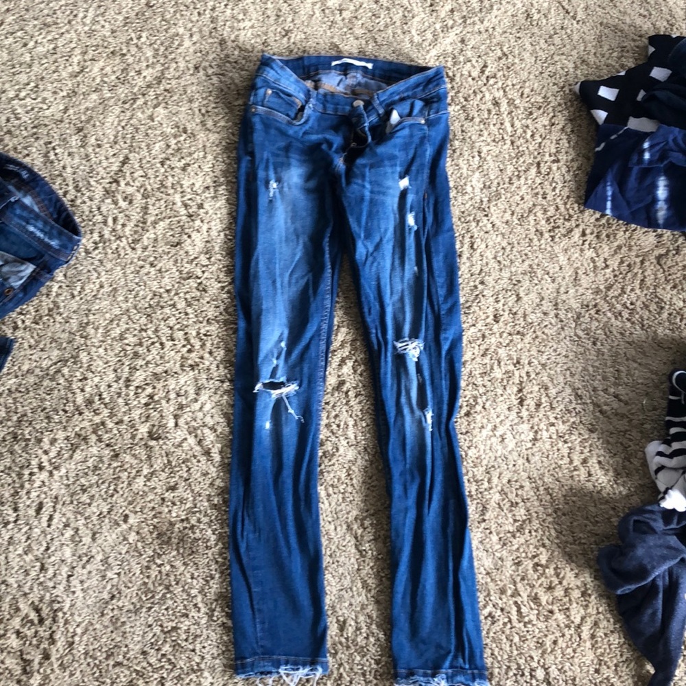 Zara distressed jeans